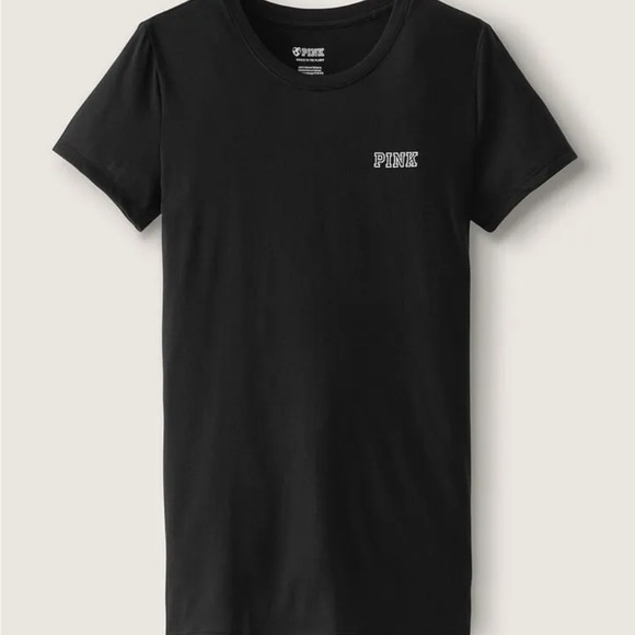 PINK BY VICTORIA’S SECRET NWOT RHINESTONE TEE SHIRT SIZE MEDIUM - Picture 4 of 6